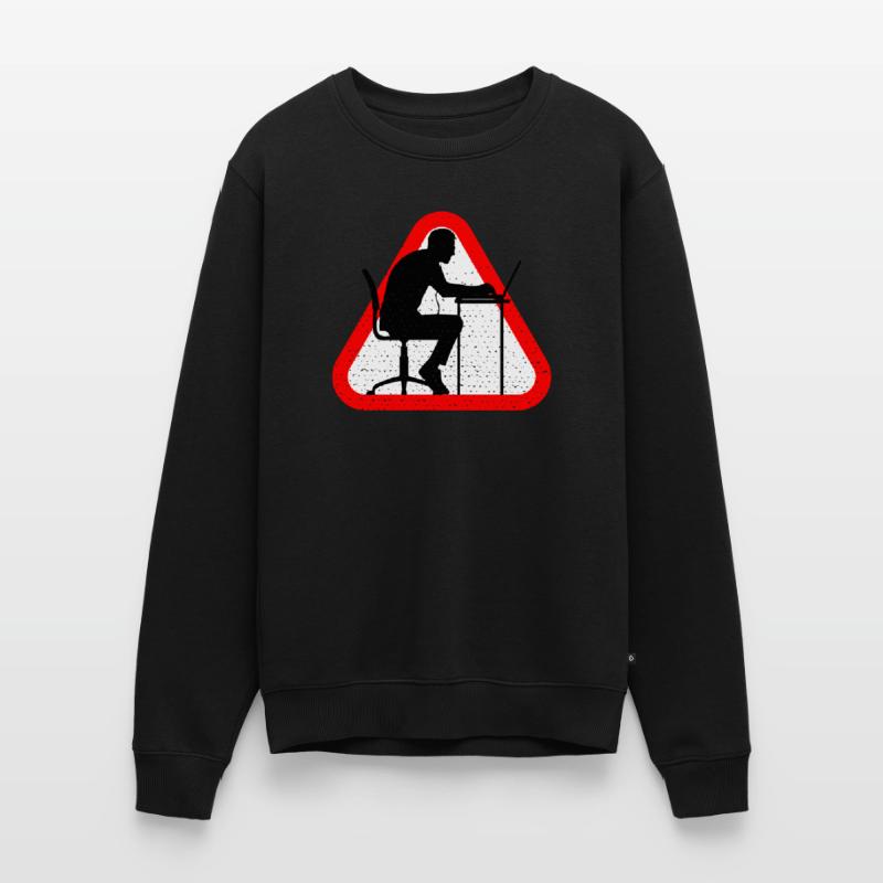 Attention Web Developer Männer Premium Bio Pullover