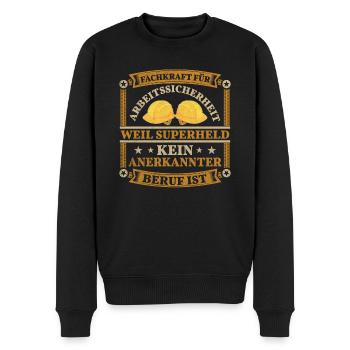 Arbeitssicherheit Fachkraft Sifa Spruch - Männer Premium Bio Pullover - Schwarz - Vorne - Nico (187cm)
