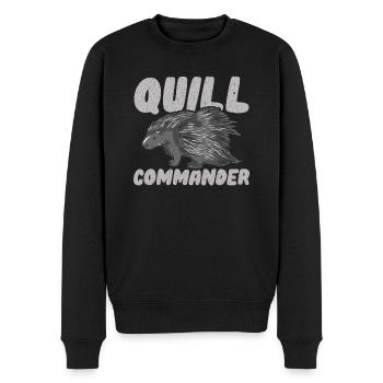 Porc-épic - Pull Premium bio Homme - noir - Devant - Nico (187cm)
