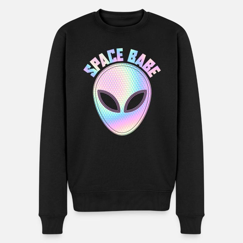 Space babe - Extraterrestre - Pull Premium bio Homme - noir