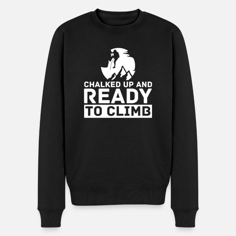 Escalade Alpinisme Grimpeurs - Pull Premium bio Homme - noir