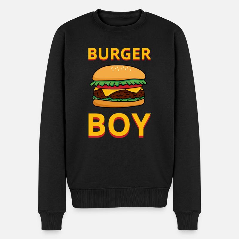 Burger Boy Hamburger Chef Restaurant - Pull Premium bio Homme - noir