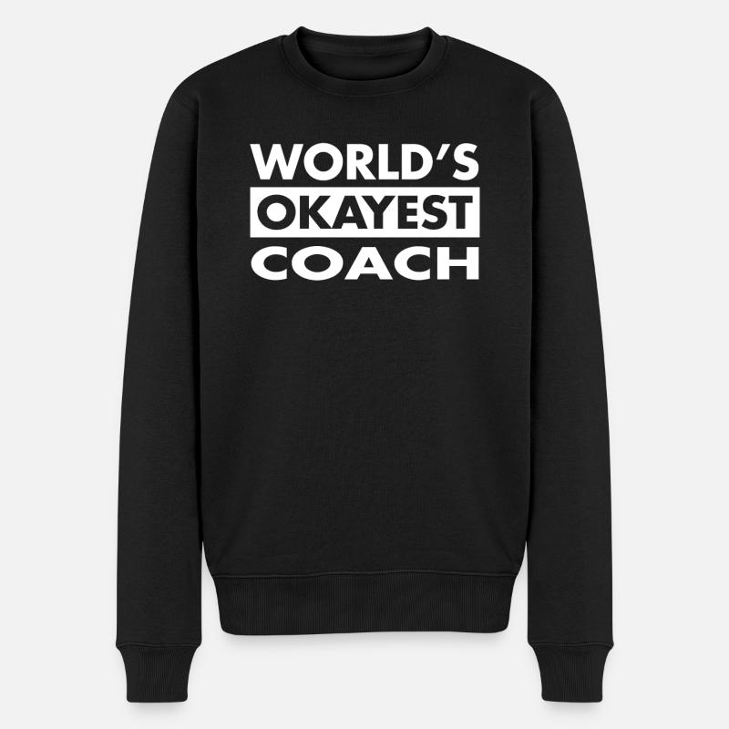 DRÔLE DE TEE-SHIRT COACH - Pull Premium bio Homme - noir