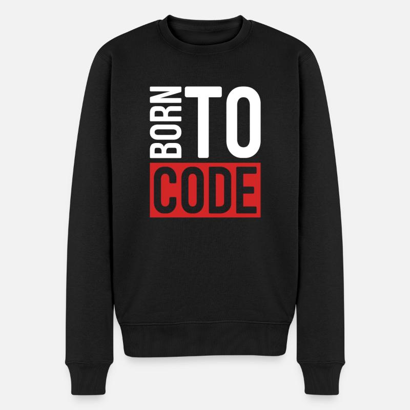 Programmeur Coder Développeur de logiciels - Pull Premium bio Homme - noir