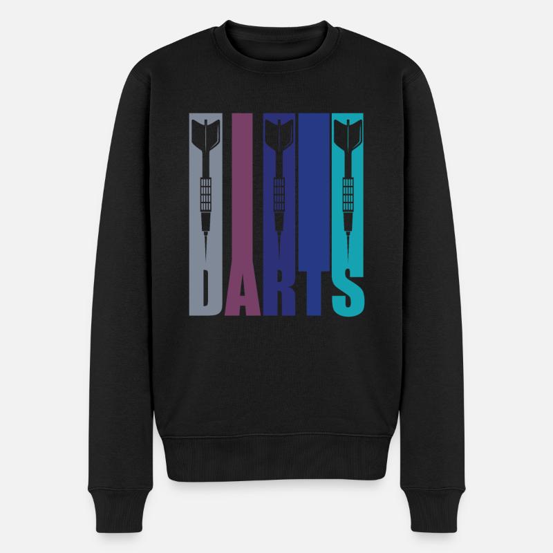 Dartgeschenk - Dartpfeile - Männer Premium Bio Pullover - Schwarz