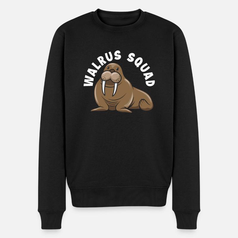 Team Walrus Walrus WalrusEs Gift - Men's Premium Organic Jumper - black