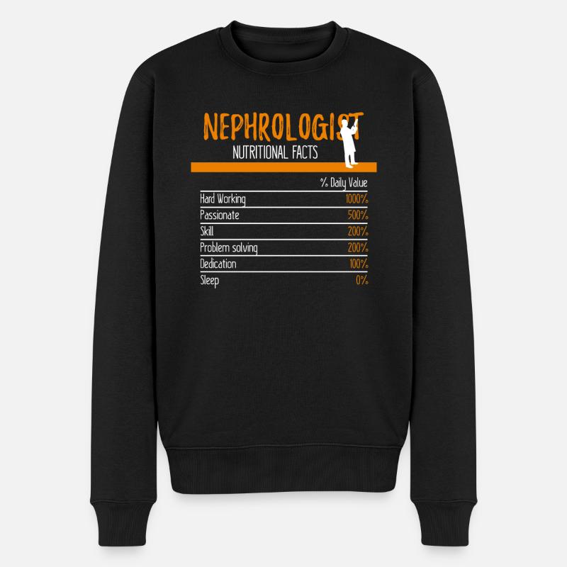 Ingrédients néphrologues - Pull Premium bio Homme - noir