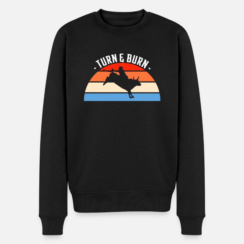 Turn & Burn Rodeo Cadeau - Pull Premium bio Homme - noir