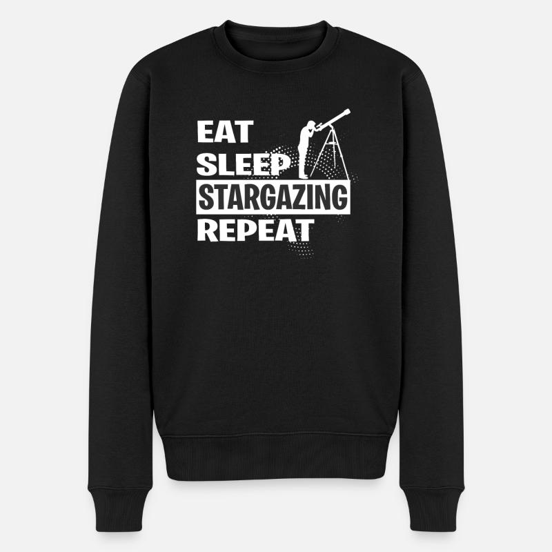 OBSERVATION DES ÉTOILES - Pull Premium bio Homme - noir