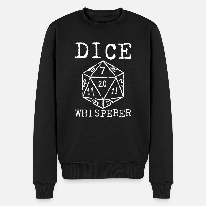 Dice Whisperer 2 - Männer Premium Bio Pullover - Schwarz