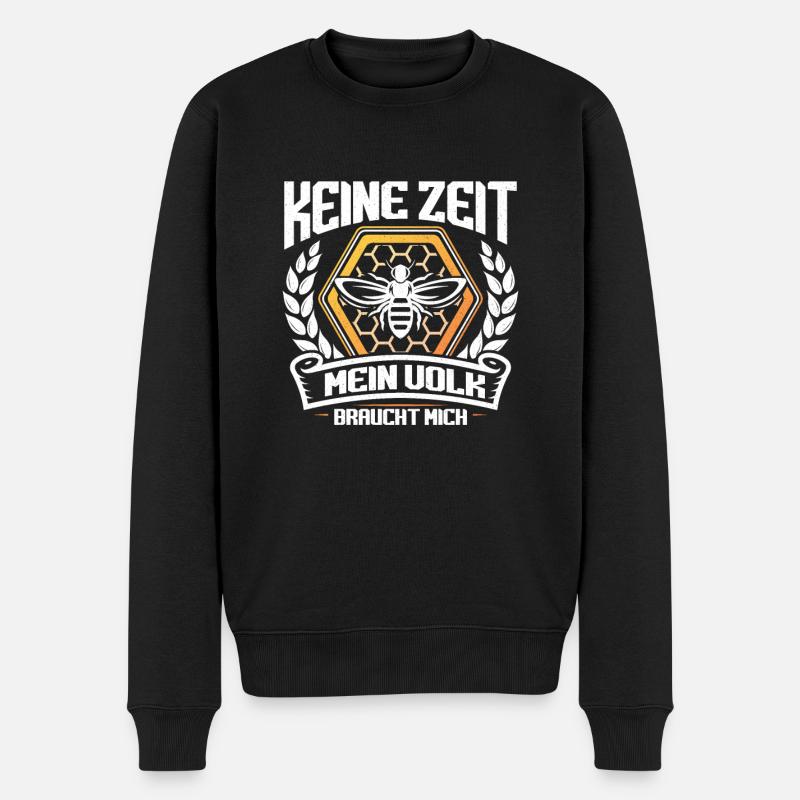 Imker Bienen Honig Geburtstag Weihnachten Geschenk - Männer Premium Bio Pullover - Schwarz
