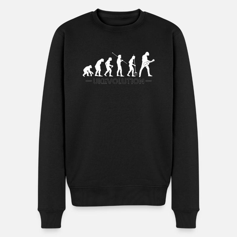 Evolution Ukulele Ukevolution - Men's Premium Organic Jumper - black