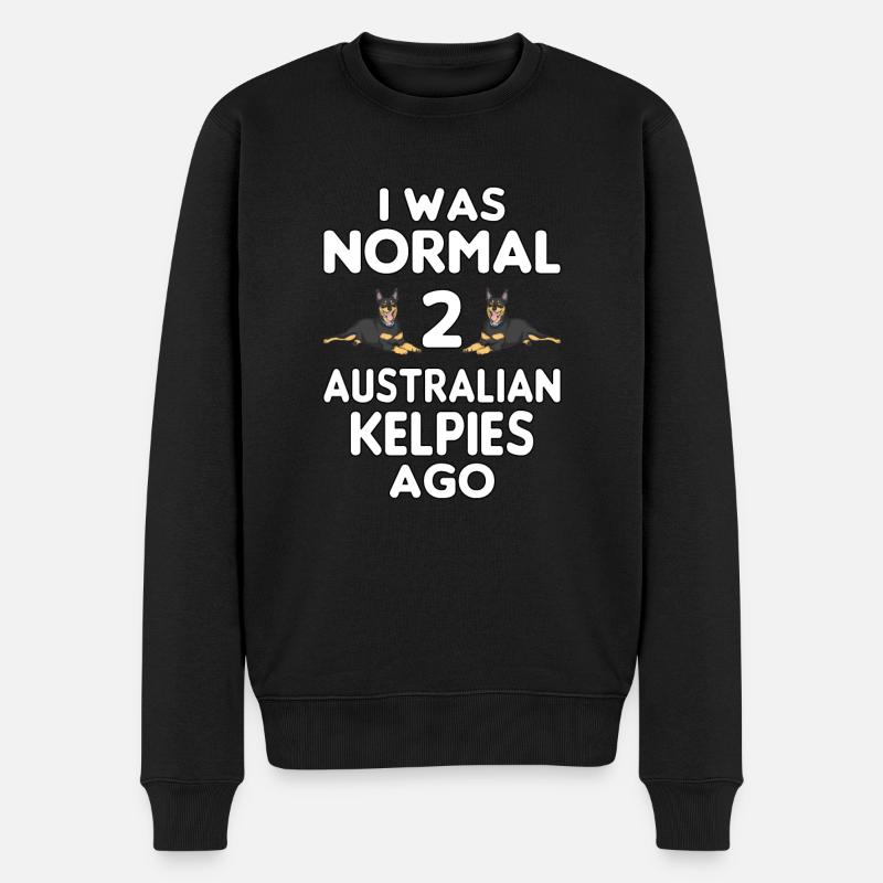Australian Kelpie Hundebesitzer - Männer Premium Bio Pullover - Schwarz