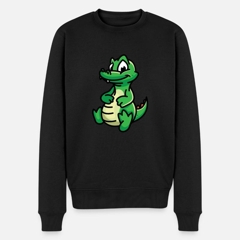 Alligator - Männer Premium Bio Pullover - Schwarz