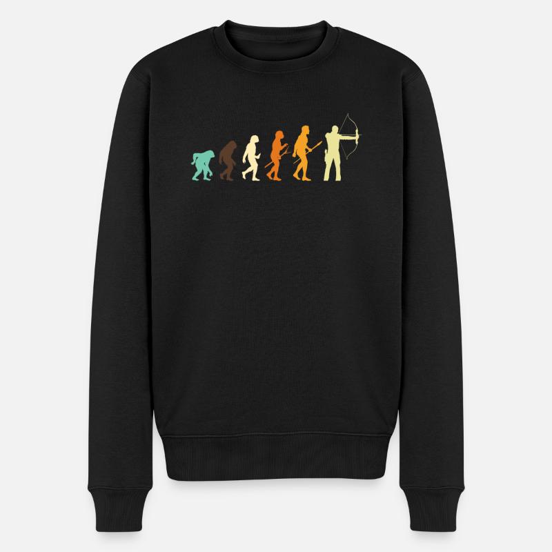 Evolution Archery Archer Gift - Men's Premium Organic Jumper - black