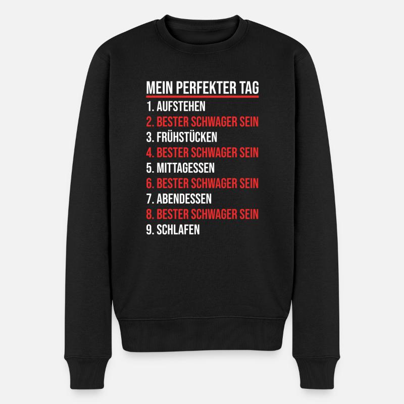 Schwager - Männer Premium Bio Pullover - Schwarz