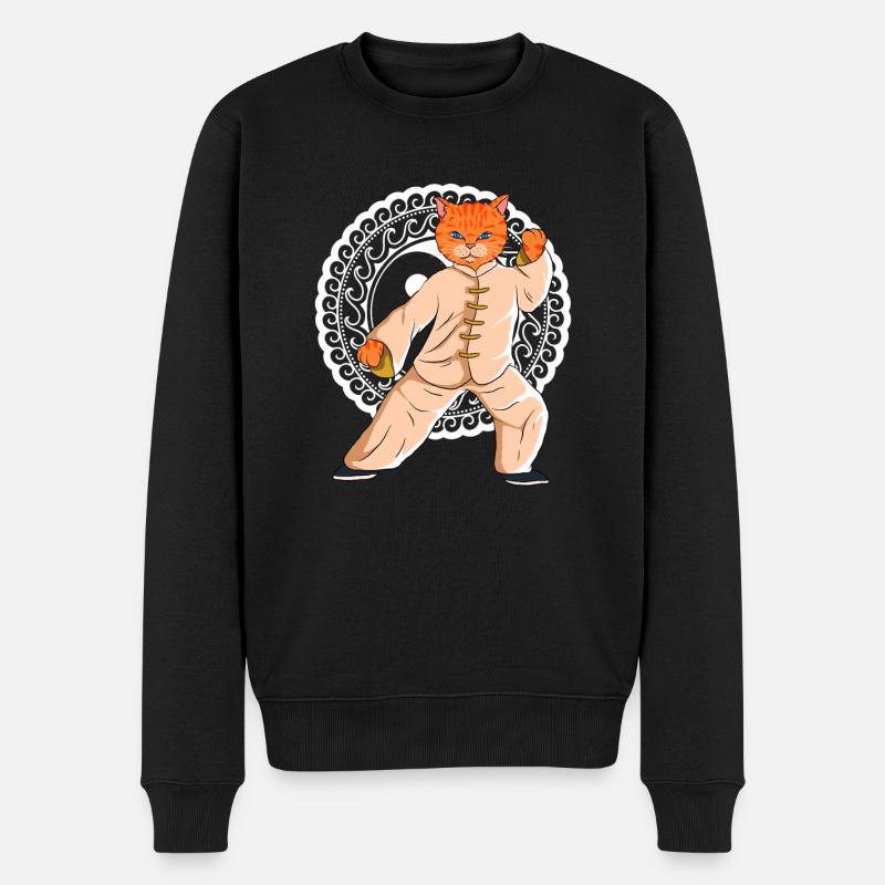 Tai Chi Chat Ying Yang - Pull Premium bio Homme - noir