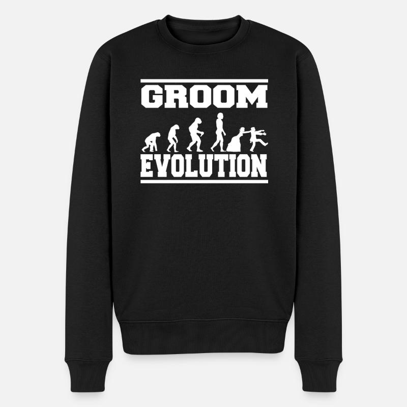 GROOM EVOLUTION Tea - Men's Premium Organic Jumper - black
