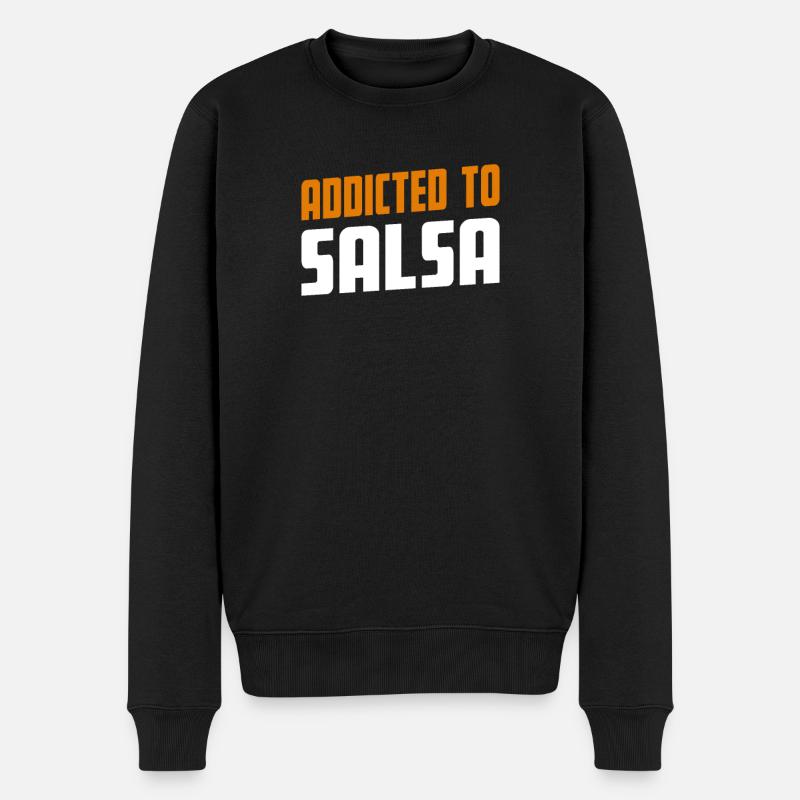 Addicted To Salsa Salse Présent - Pull Premium bio Homme - noir