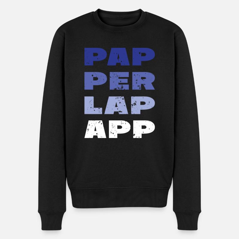 PAP PAR LAP APP - Pull Premium bio Homme - noir