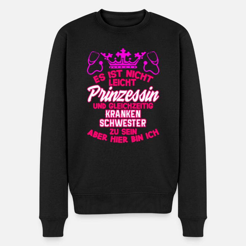 Dames Infirmière Infirmière Princesse - Pull Premium bio Homme - noir