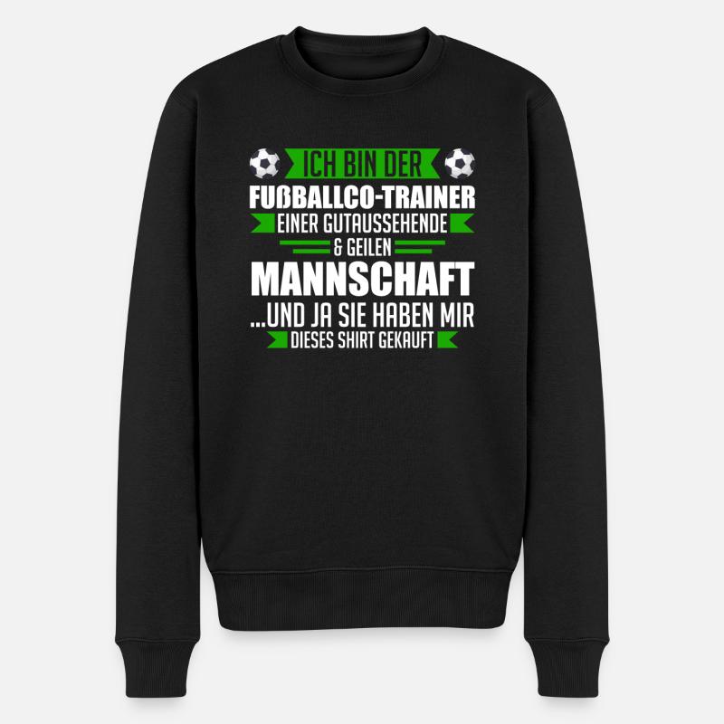 Fußball Co-Trainer Trainer Co-Trainer Geschenk - Männer Premium Bio Pullover - Schwarz