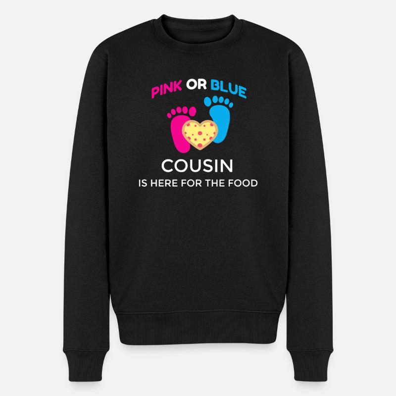 Gender Reveal Party Lustige Rosa Oder Blaue - Männer Premium Bio Pullover - Schwarz