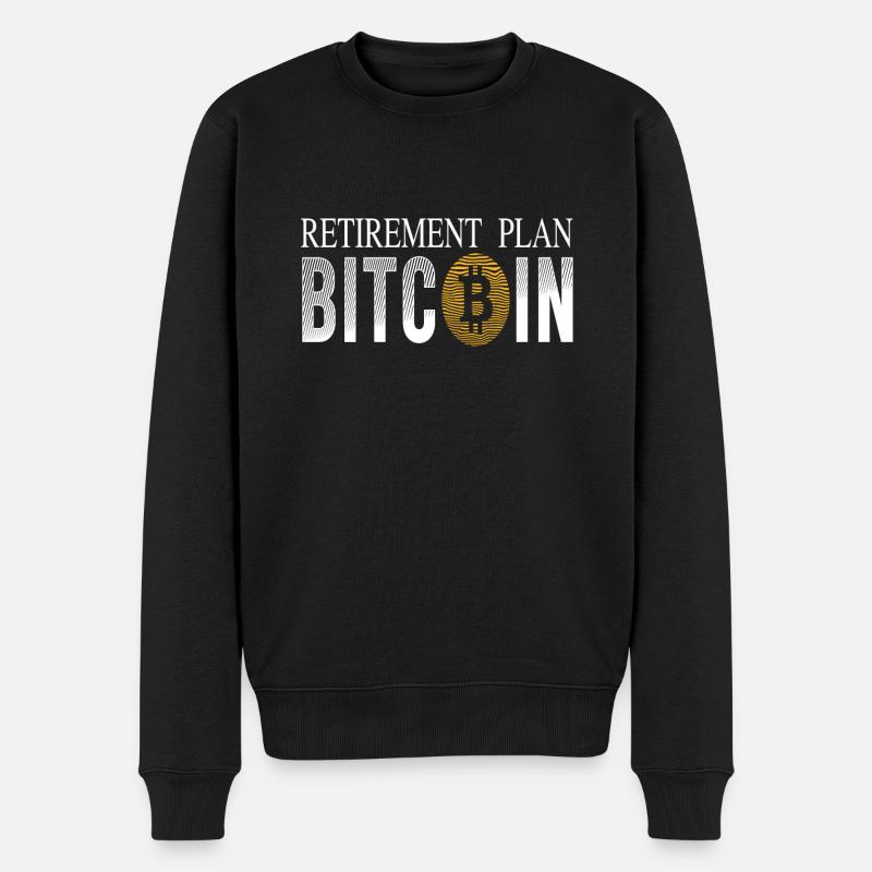 Plan de retraite Bitcoin - Pull Premium bio Homme - noir