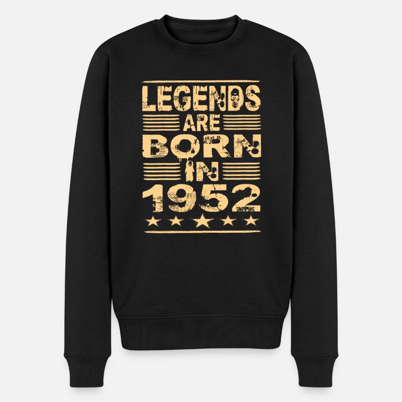 Les légendes naissent en 1952 - Pull Premium bio Homme - noir