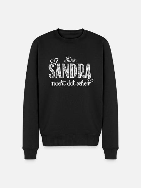 sandra - Männer Premium Bio Pullover - Schwarz