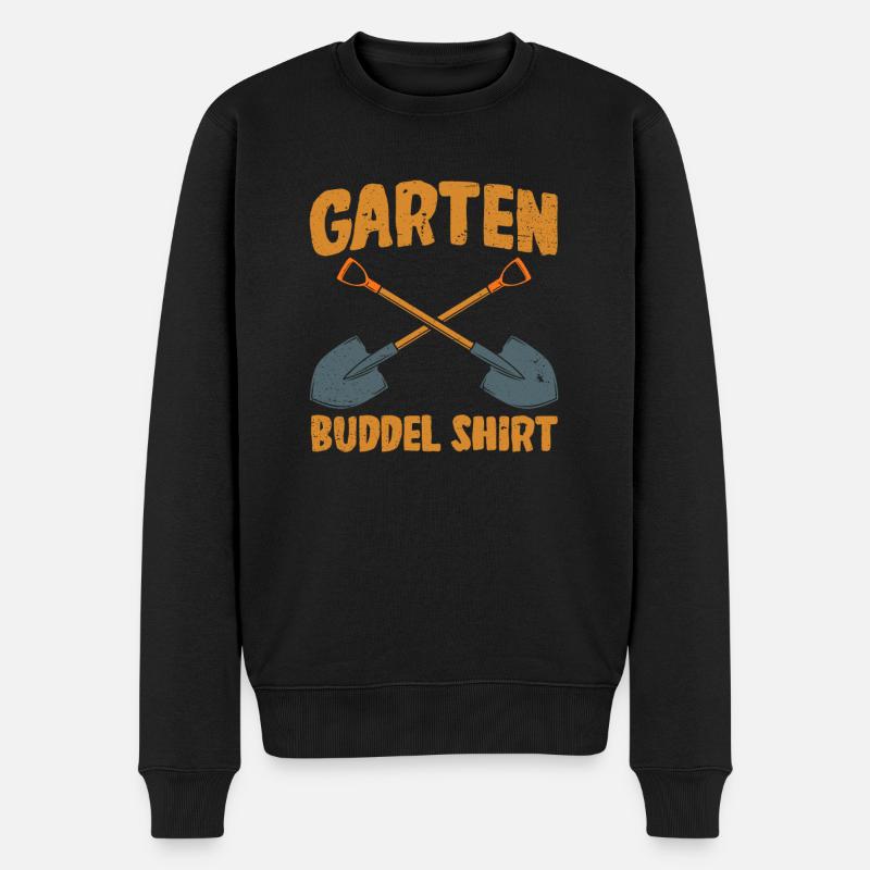 Garten Buddel Shirt Gärtner Hobbygärtnerin - Männer Premium Bio Pullover - Schwarz
