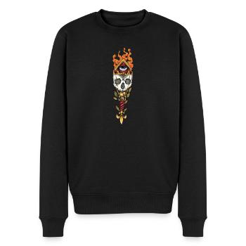 Freimaurer I Auge der Vorsehung Loge Motiv für - Männer Premium Bio Pullover - Schwarz - Vorne - Nico (187cm)