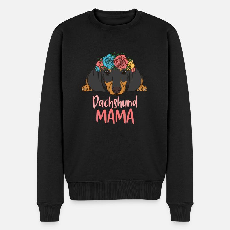 MAMAN TECKEL - Pull Premium bio Homme - noir