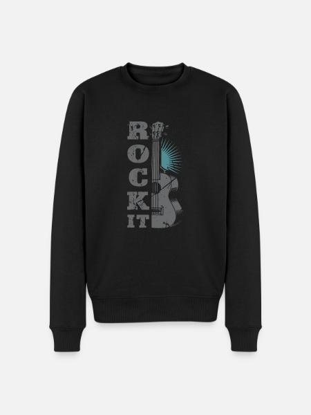 Rock It | Guitar - Men's Premium Organic Jumper - black