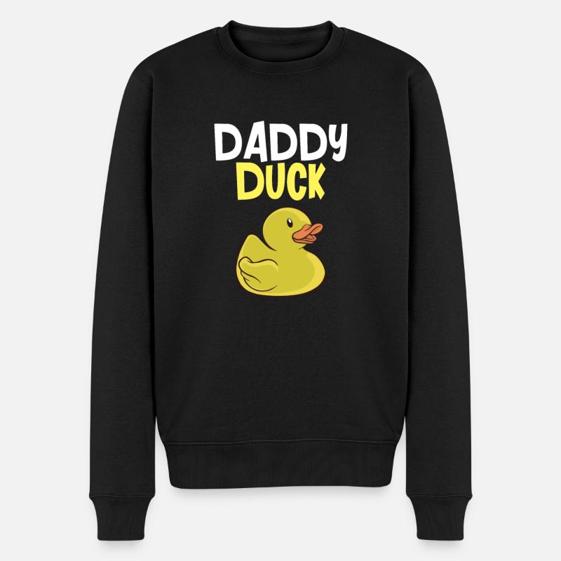 Canard en caoutchouc Canards Chasse aux oiseaux Amateur de canard Canard mignon - Pull Premium bio Homme - noir