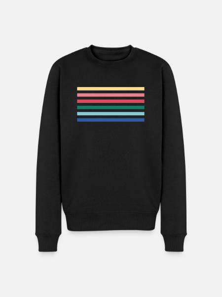 Rainbow - Men's Premium Organic Jumper - black