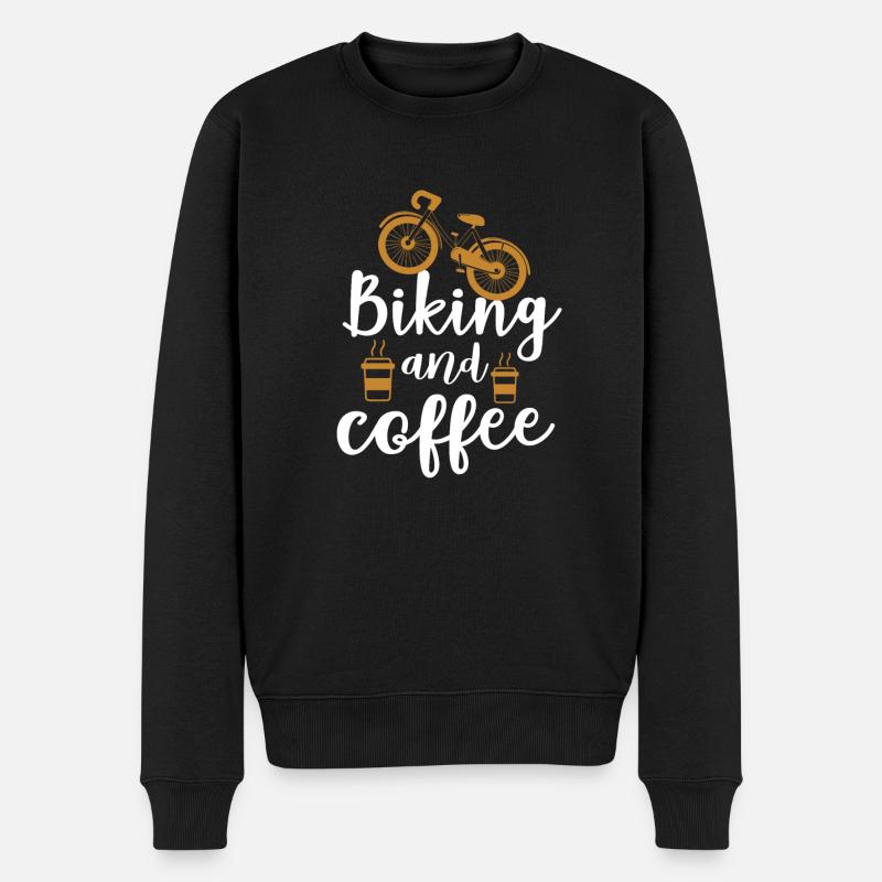 Vélo et vélo à café - Pull Premium bio Homme - noir