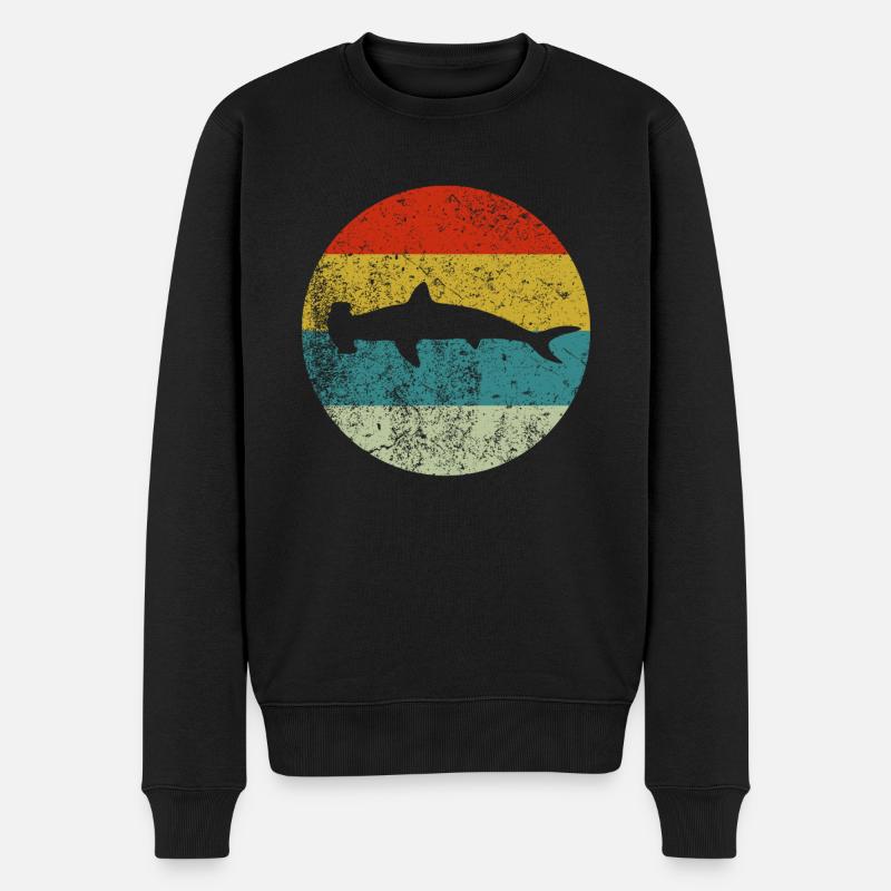 requin-marteau - Pull Premium bio Homme - noir