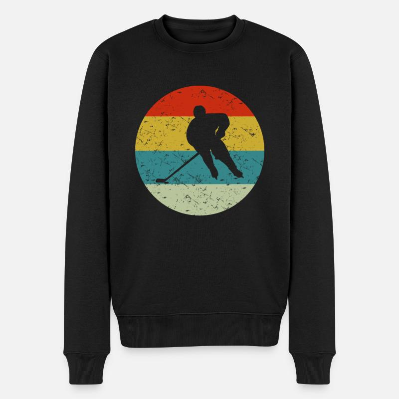 Hockey - Männer Premium Bio Pullover - Schwarz