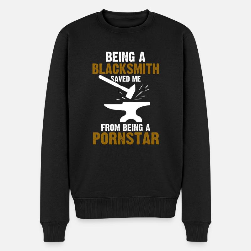 Blacksmith Blacksmith Gift - Men's Premium Organic Jumper - black