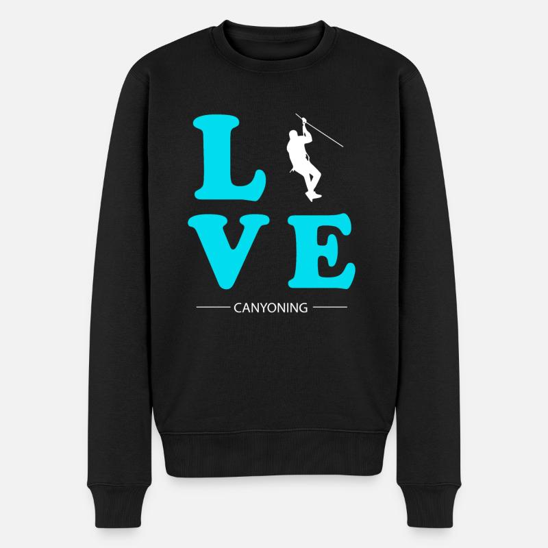 AMOUR DU CANYONING - Pull Premium bio Homme - noir