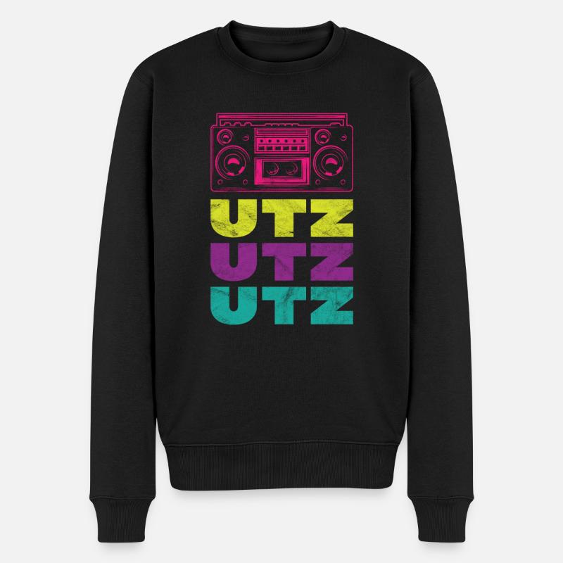 Beats - Beat Box - Männer Premium Bio Pullover - Schwarz