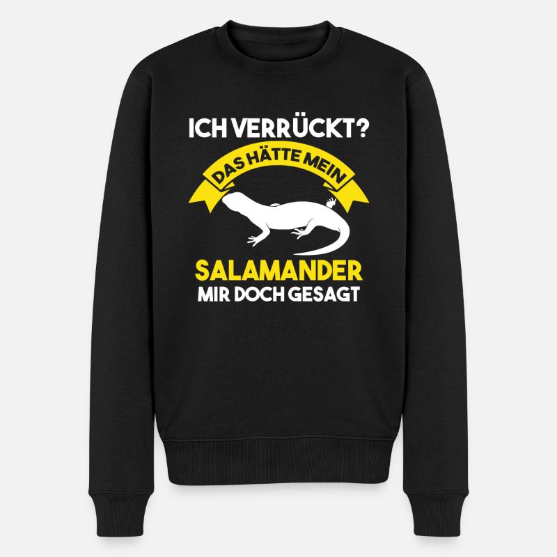 Salamander - Männer Premium Bio Pullover - Schwarz