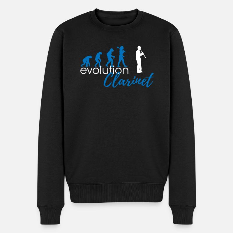 Clarinet Evolution - Men's Premium Organic Jumper - black