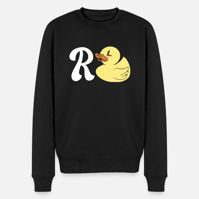 Pension Ente Rente Abschied Geschenk - Männer Premium Bio Pullover - Schwarz