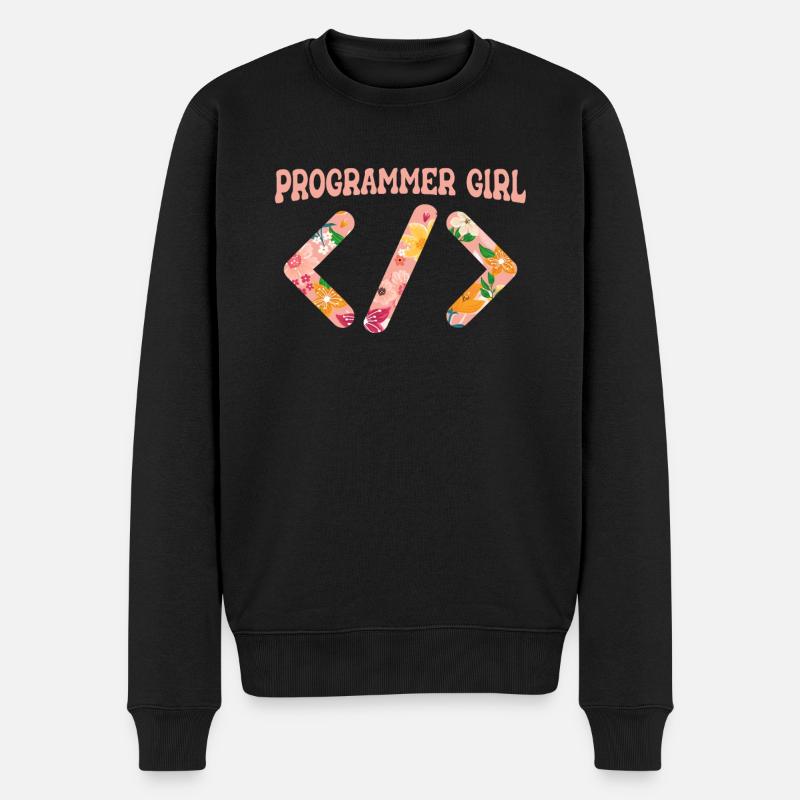 Programmer Coder Software Developer - Men's Premium Organic Jumper - black