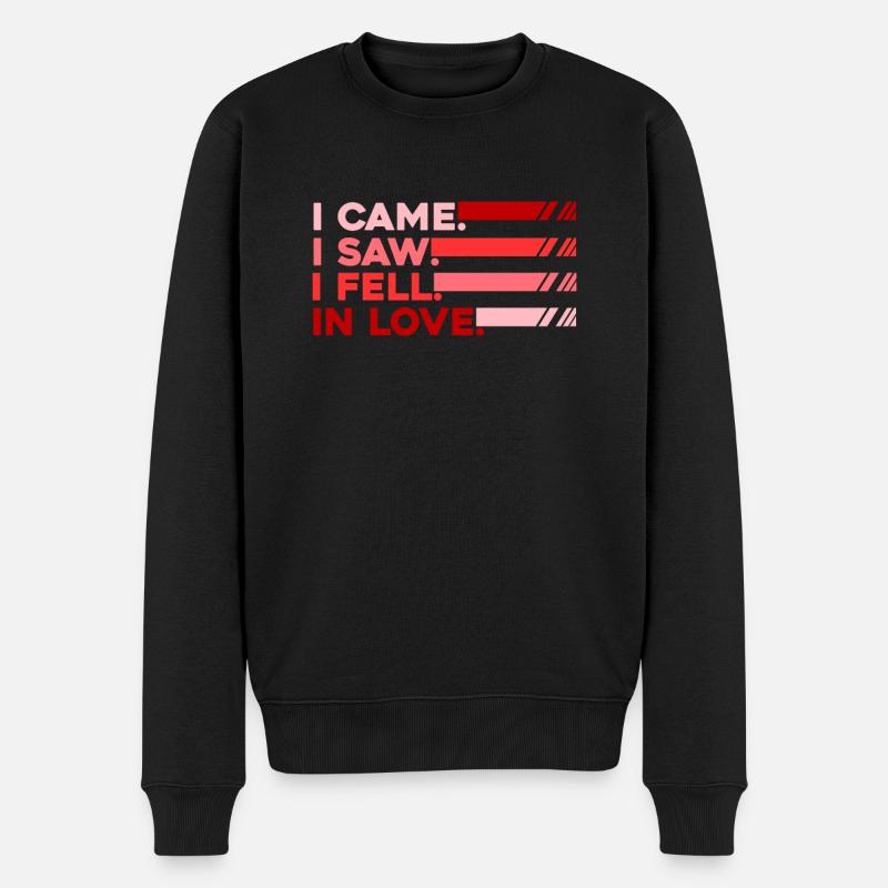 Saint-Valentin Saint-Valentin - Pull Premium bio Homme - noir