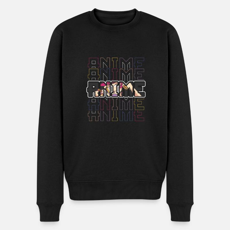 Anime - Pull Premium bio Homme - noir