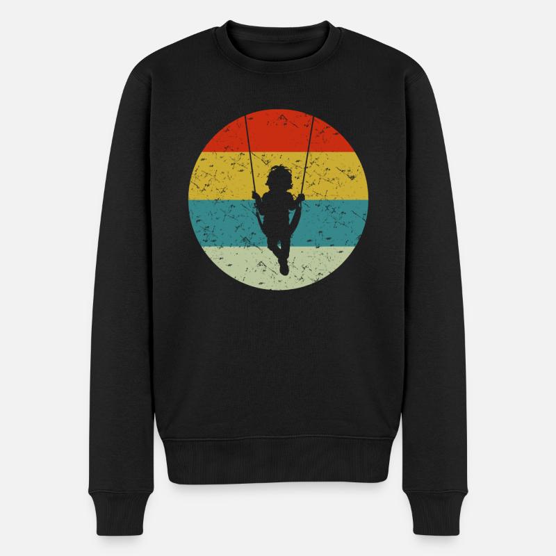 BALANÇOIRE POUR ENFANT - Pull Premium bio Homme - noir