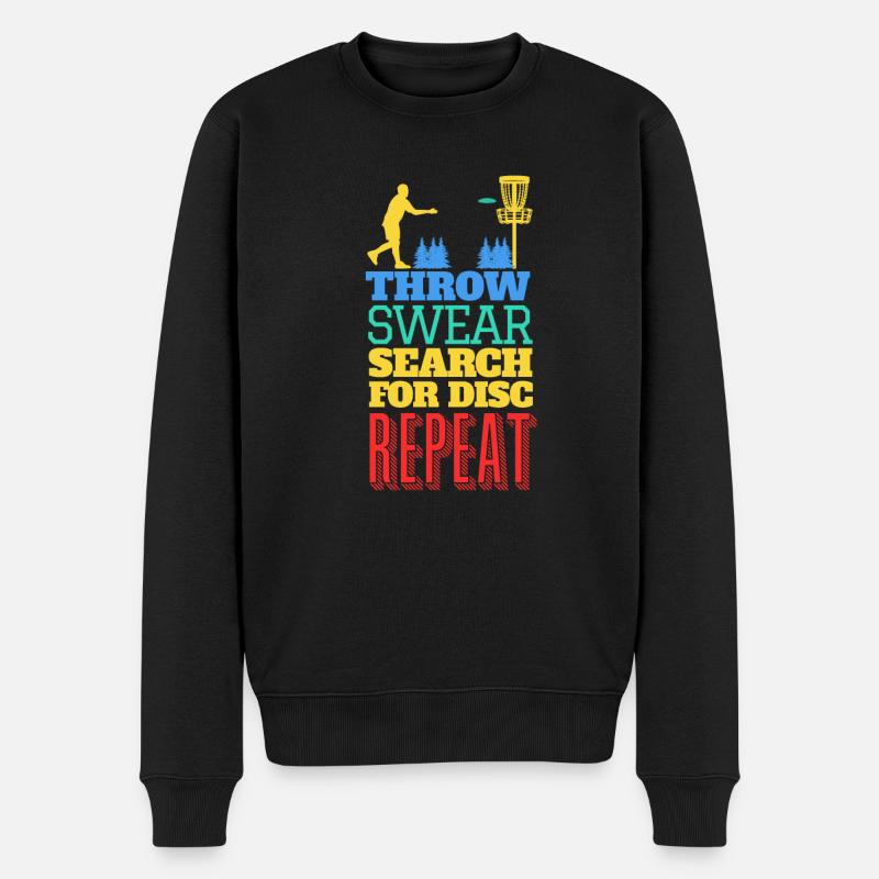 Wie Man Disc Golf Spielt - Männer Premium Bio Pullover - Schwarz